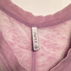 Z Supply - L - burn out Racerback Tank